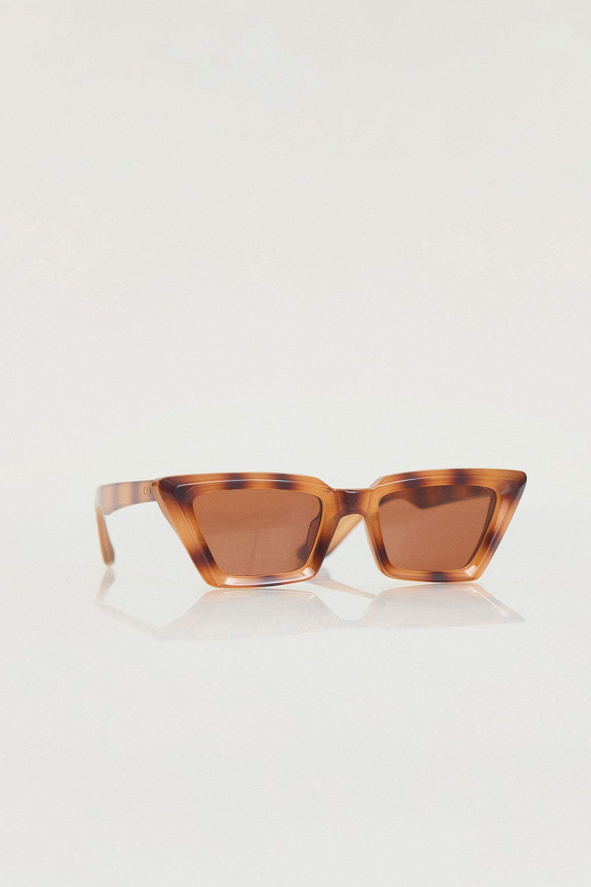 Cat-Eye Vintage Güneş Gözlüğü Kahverengi