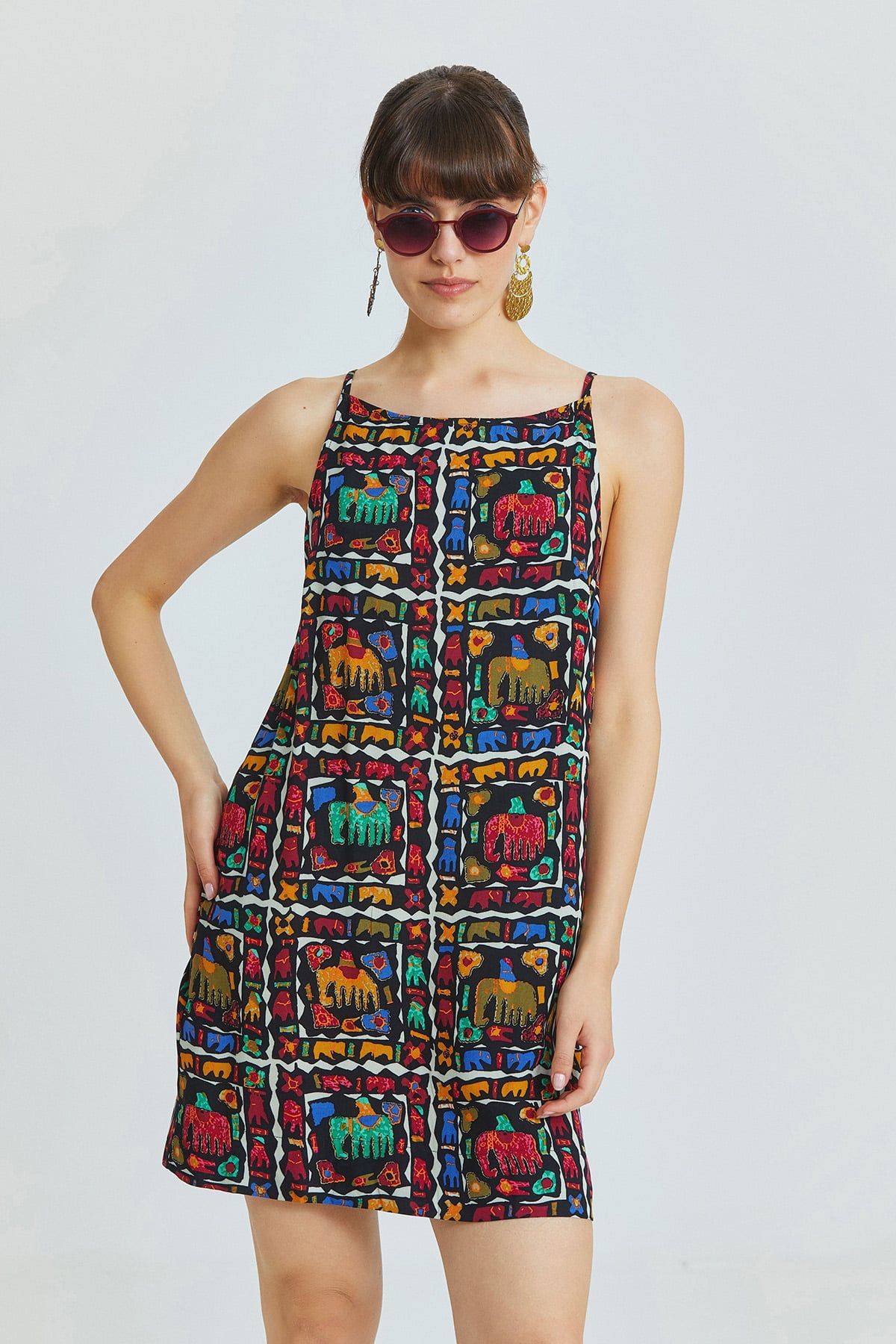 Basic Mini Yazlık Elbise Siyah