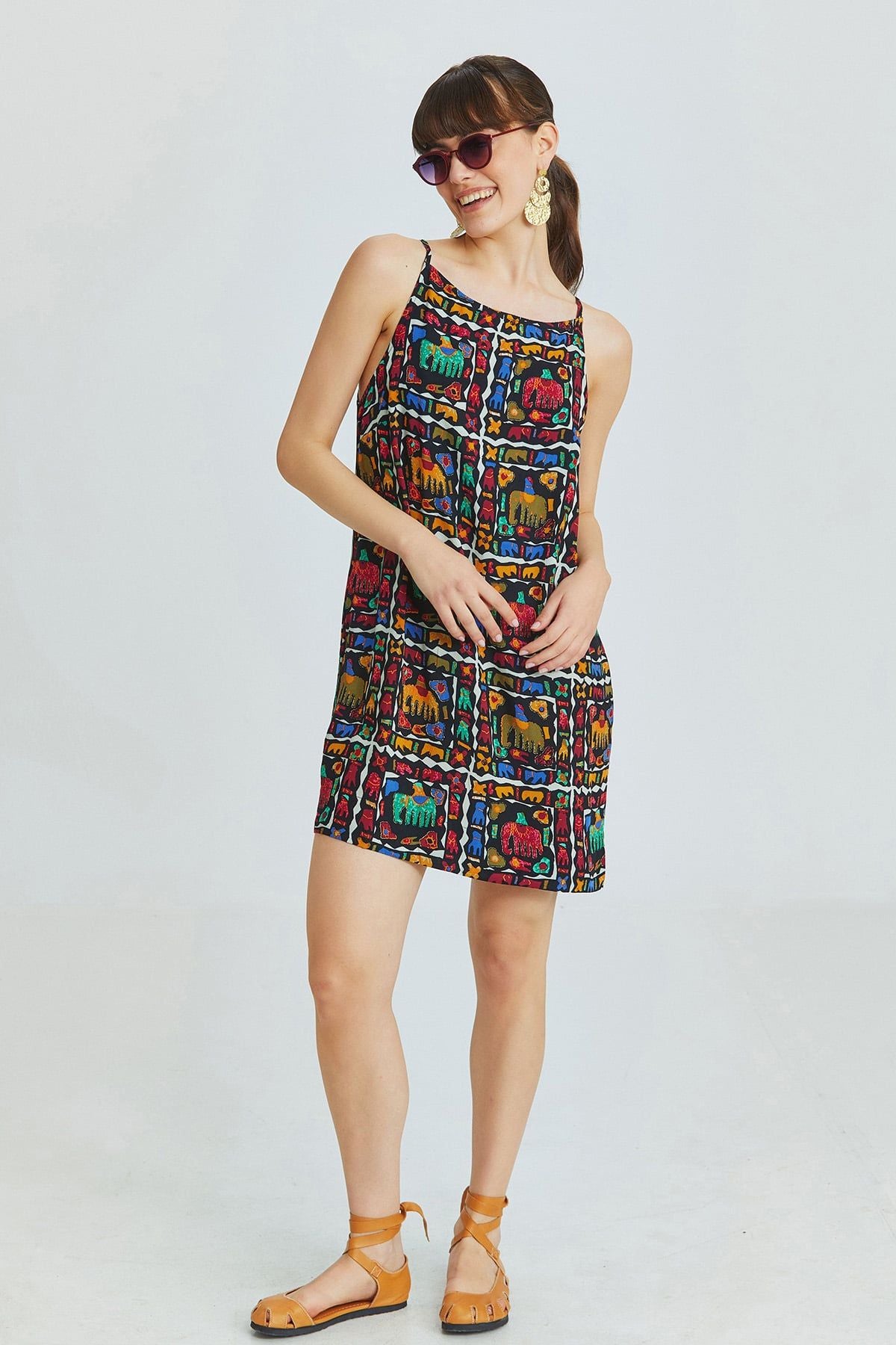 Basic Mini Yazlık Elbise Siyah
