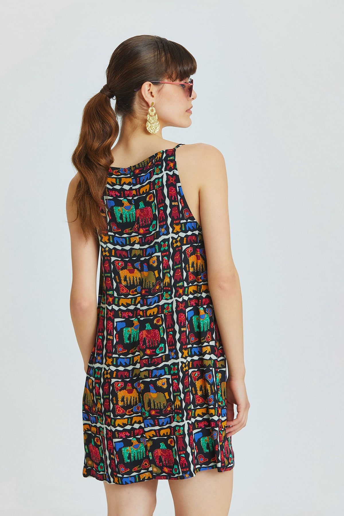 Basic Mini Yazlık Elbise Siyah