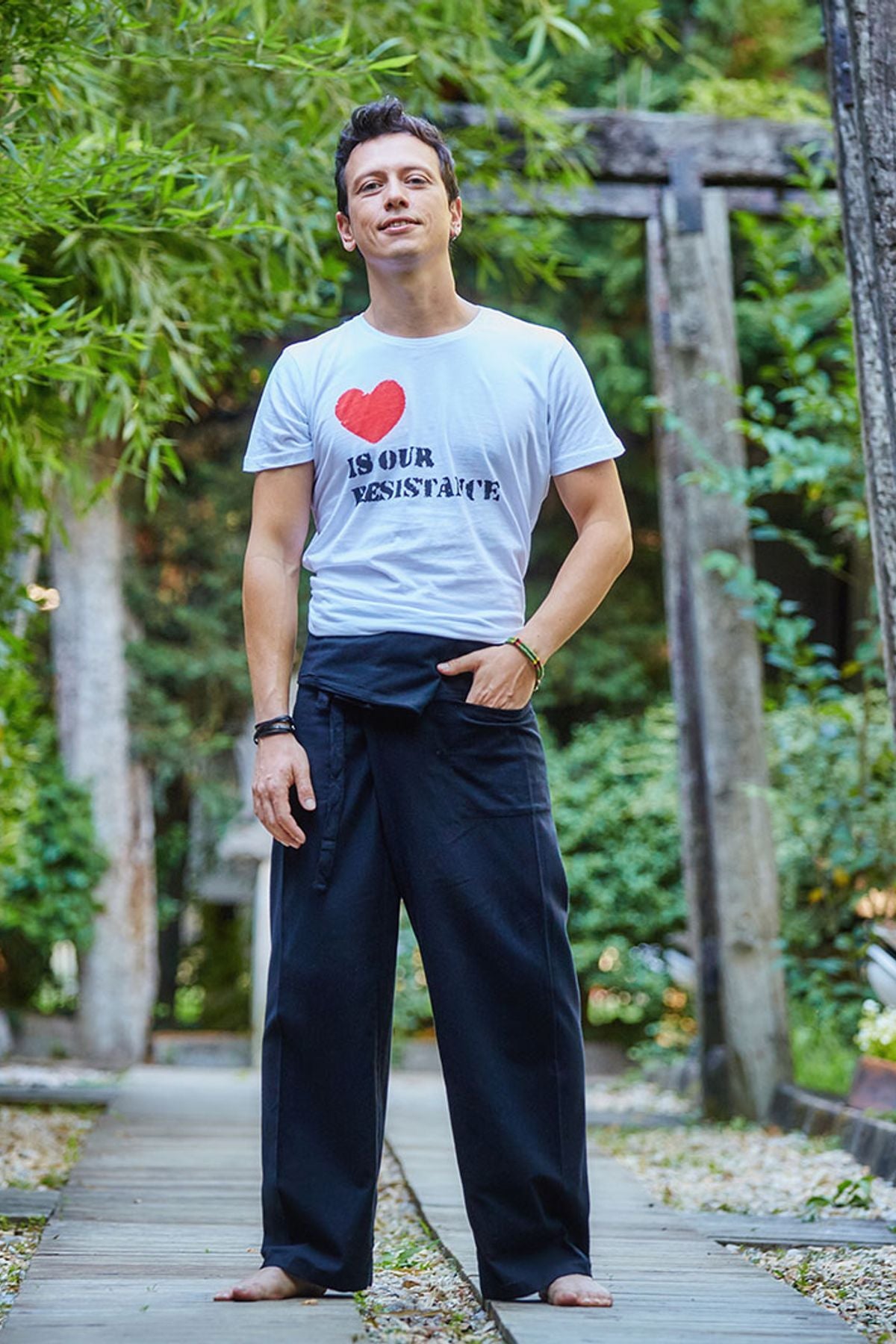 Otantik Unisex Balıkçı Pantolon Siyah
